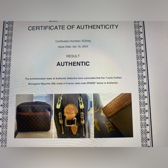 Louis Vuitton authentic large monogram reporter PM shoulder bag - Picture 3 of 13